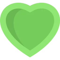 icône coeur vert